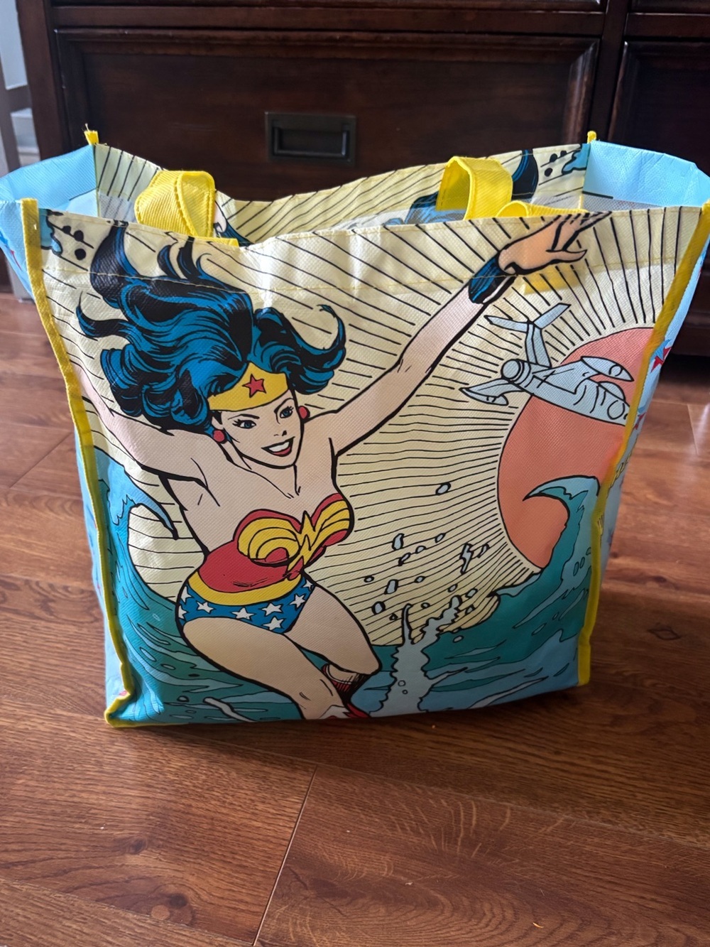 Wonder Woman reusable tote bag
